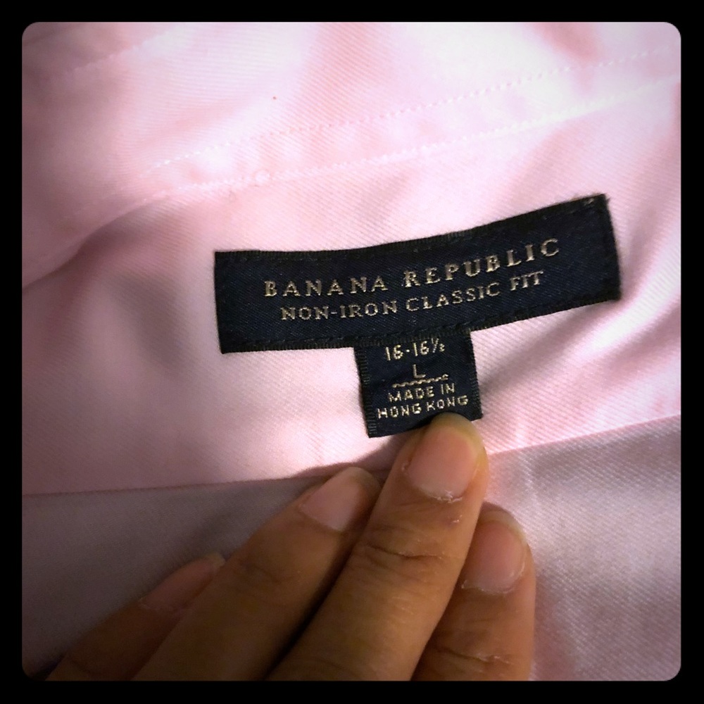 Banana Republic Pink Buttondown